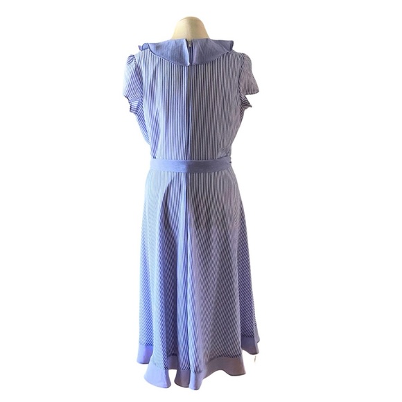 GABBY SKYE Blue and White Midi Dress - Picture 2 of 7